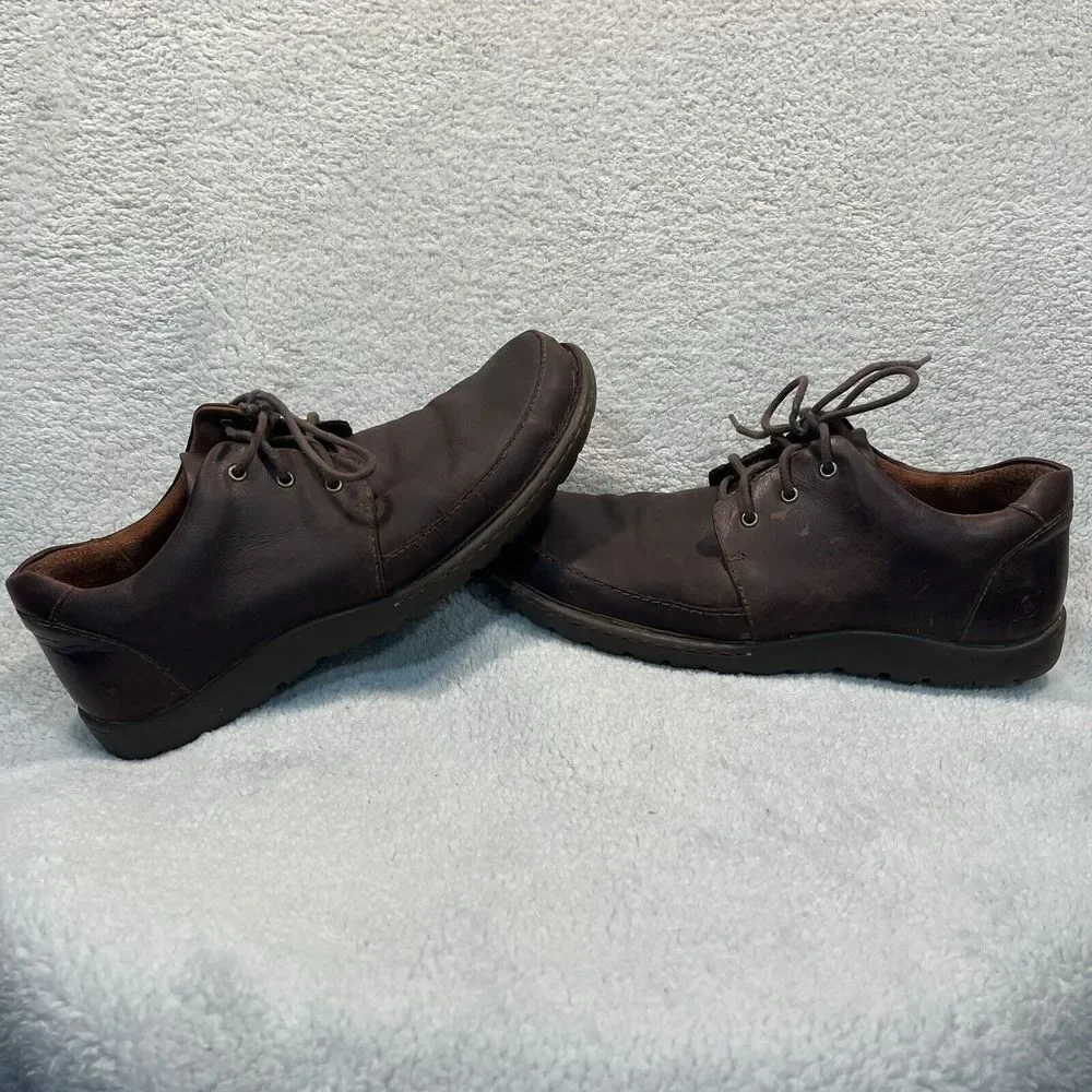 Born Mens Nigel Oxford Shoes Brown Cocoa Leather 8 B‎ H65606 Comfort Casual